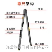 晋中2米靠尺折叠式铝合金检测尺建筑工程水平尺