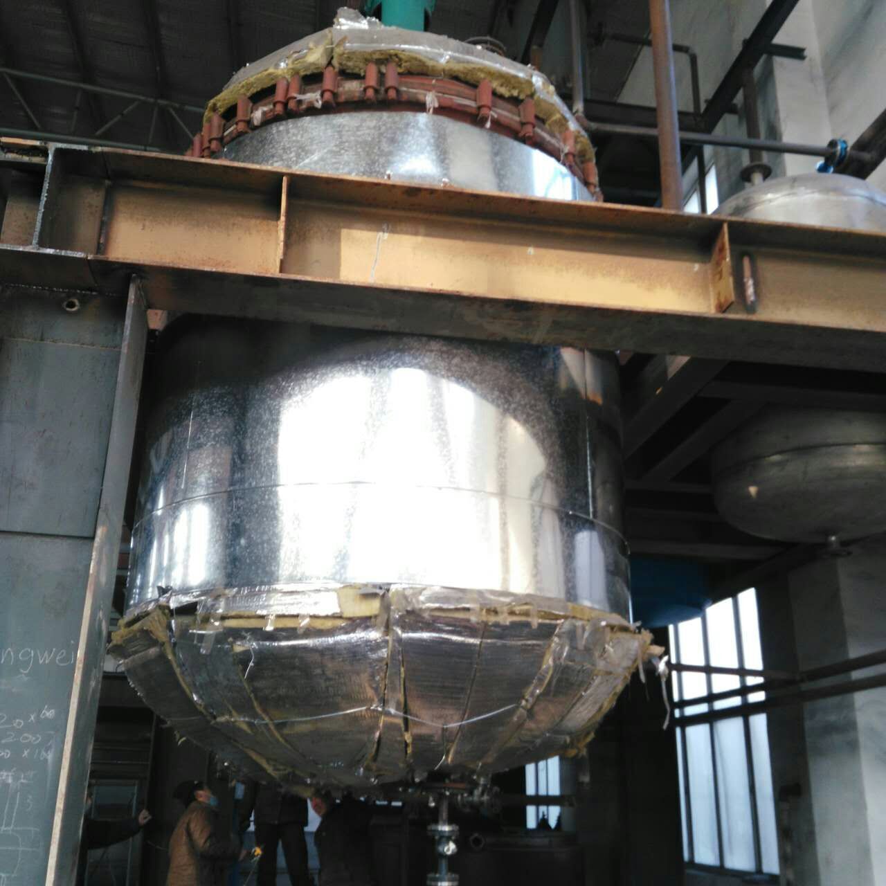 岩棉毡高温炉体彩钢板保温安装铝板设备管道保温