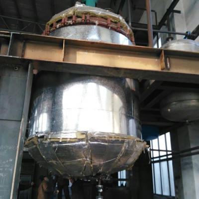 岩棉毡高温炉体彩钢板保温安装铝板设备管道保温