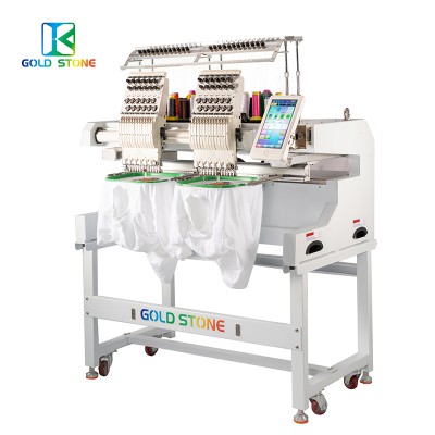 电脑绣花机GTS-1202双头成衣绣成品帽绣机厂家直销