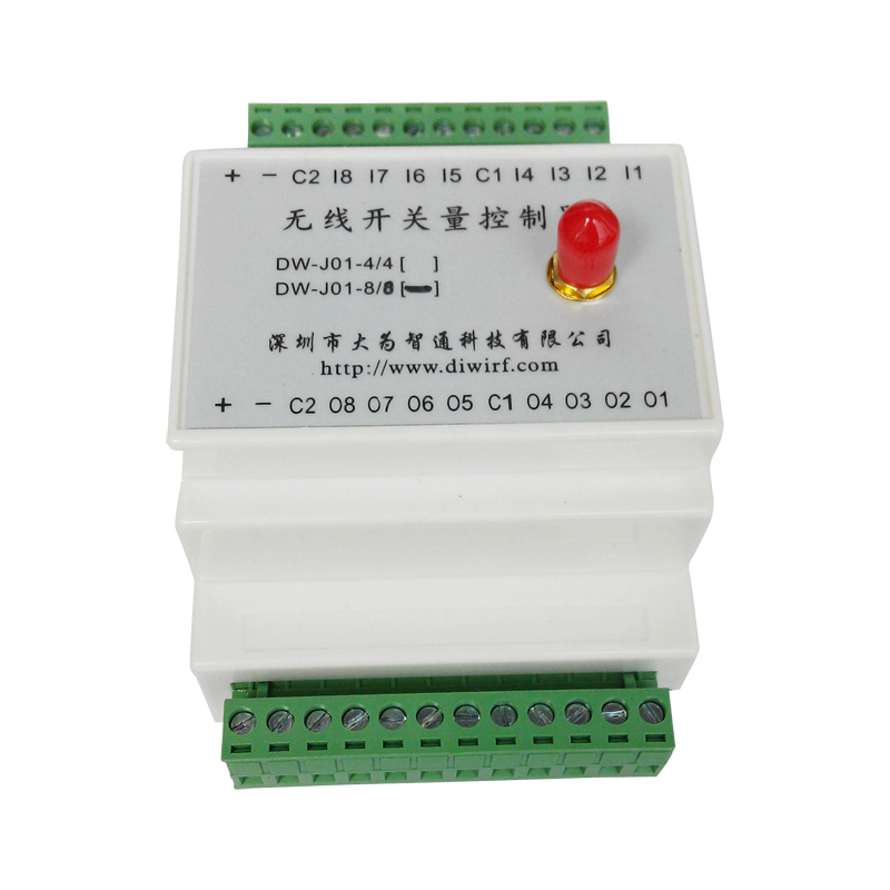 无线开关量控制器DW-J01-4/4，4路开关通道灵活控制