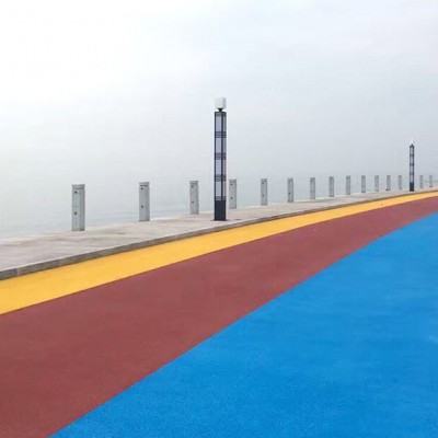 彩色陶瓷颗粒胶粘剂 聚氨酯型亨龙供路面防滑路面胶水