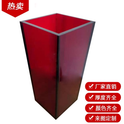 亚克力半透明深红色扩散板LED灯片吊顶灯箱圆片透光板20mm