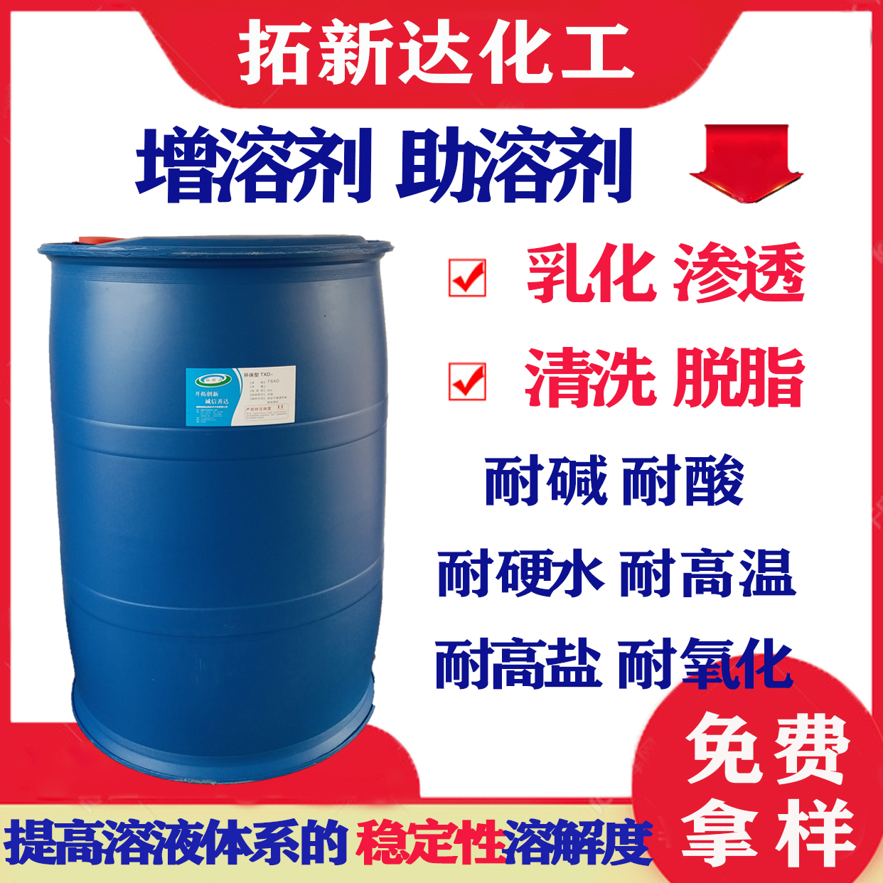 增溶剂 渗透增溶剂 乳化增溶剂 溶液体系的稳定性溶解度