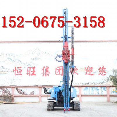 气动两用履带打桩机  可360度旋转得打桩机