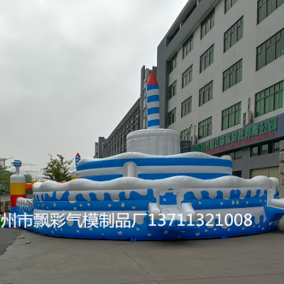 2021充气新款蛋糕城堡定制充气室外蛋糕城堡批发尺寸