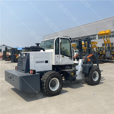 座驾式货物装卸搬运车 升降推高叉车 建筑工程用越野叉车