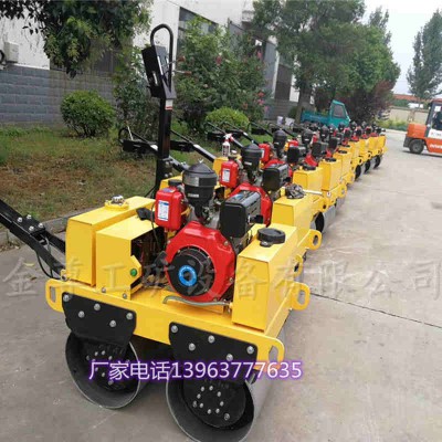 成都市手推式振动压路机3吨小型振动轧地机