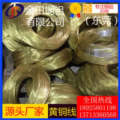 h63黄铜线，h75高韧性半硬黄铜线-h59大直径黄铜线