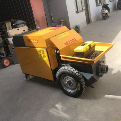 细石液压砂浆输送泵缩短了施工工期