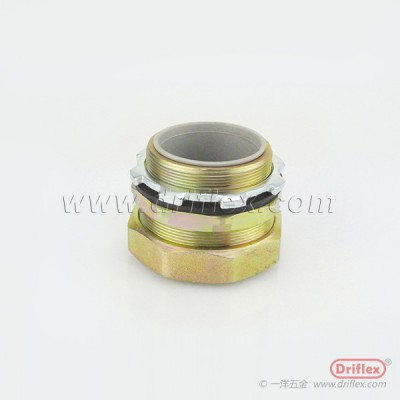 铁镀镍软管接头六角方帽金属连接器G3/8-G4
