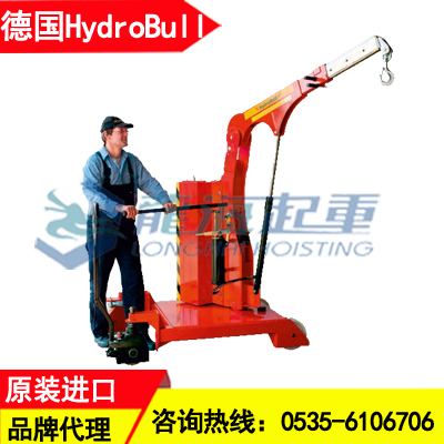 2吨德国配重工业起重机,HydroBull电动起重机CE认证