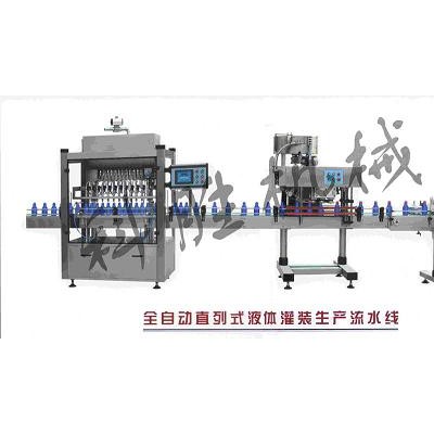 山西科胜橄榄油灌装旋盖贴标喷码线