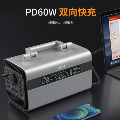 新私模户外电源600W美日欧规出口 577Wh大容量应急电源