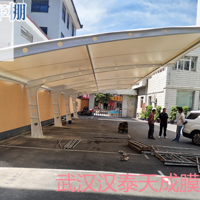 荆州区停车场膜结构遮阳棚 荆州区遮阳棚膜结构停车场维修