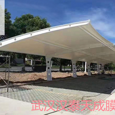 赤壁市户外张拉膜施工 赤壁市充电桩张拉膜结构车棚维修