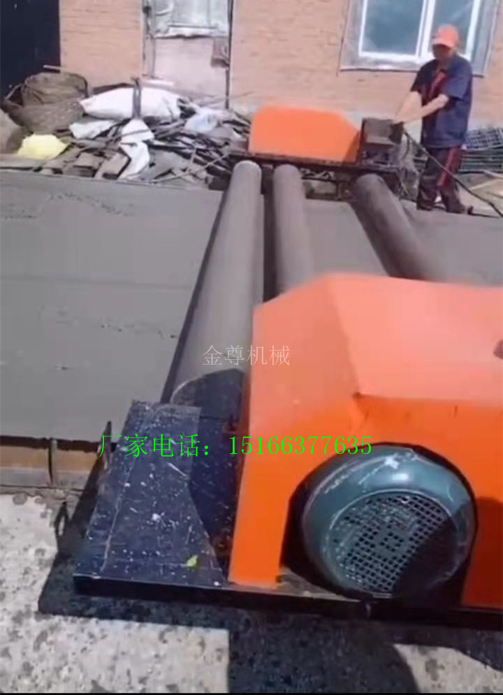 6米三滚筒摊铺机市政公路滚筒整平机13米桥面轨道振平机