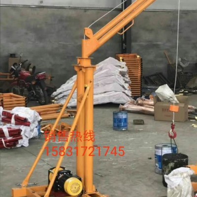 双管多功能小吊机​室外吊运机快速建筑砂石料小型吊机