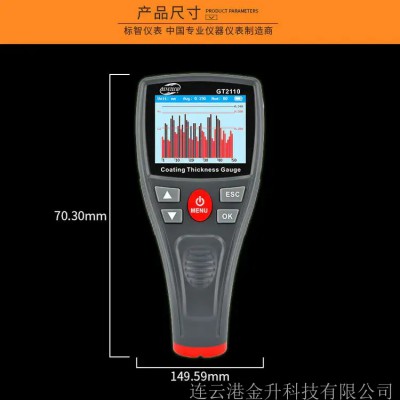 晋中标智彩屏汽车涂层测厚仪GT2100