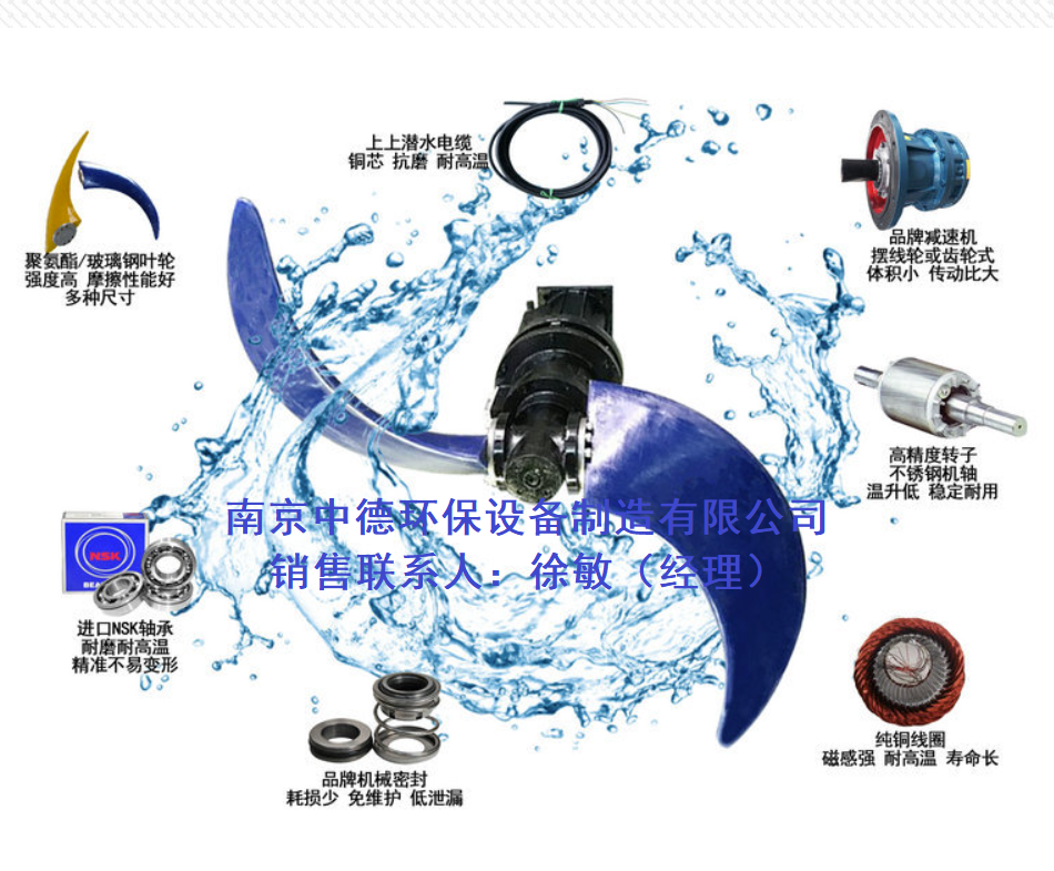 QJB1.5/4-1100/2-42低速潜水推流器运用现场