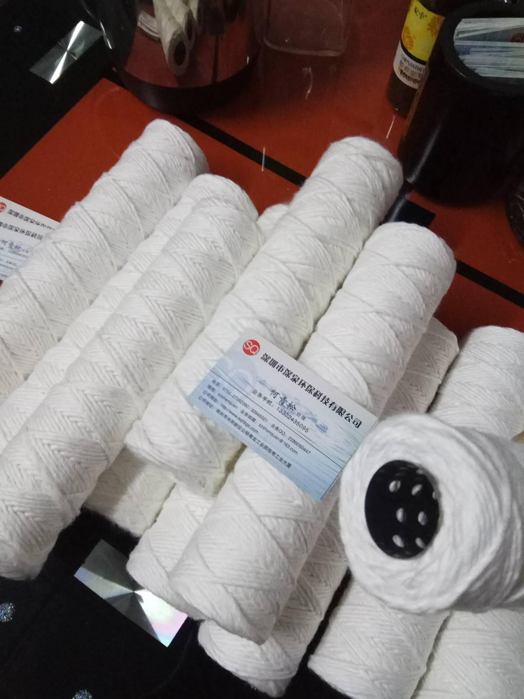 缠绕式棉芯线绕式棉芯电镀棉芯塑胶电镀过滤芯过滤棉棒10寸20