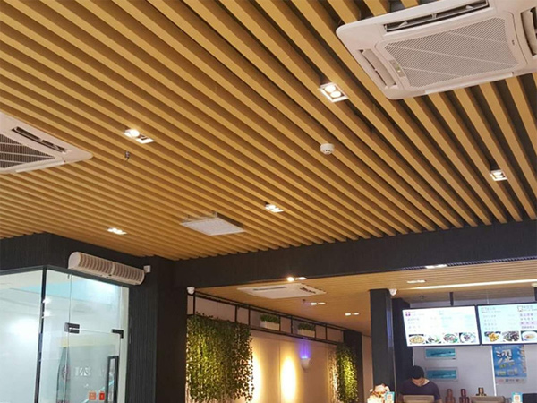 北京餐厅铝方通吊顶-北京铝方通厂家批发