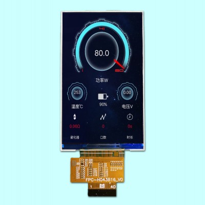 4.3寸MCU接口480*800分辨率横竖两用TFT液晶屏