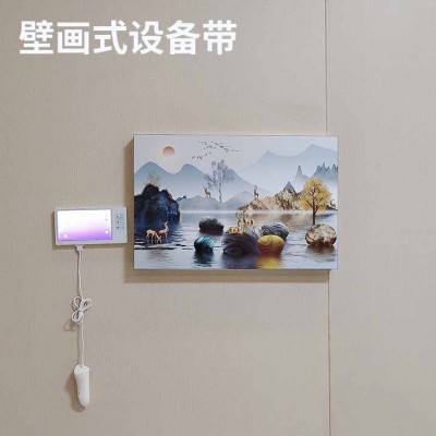 厂家供应中心供氧暗装壁画式设备带安装 病房内嵌式设备带工程