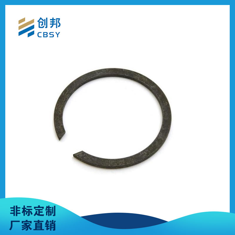 65锰和50钢轴用挡圈 C型碳钢挡圈卡簧 开口轴用挡圈