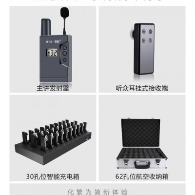 无线讲解器耳机蓝牙耳挂式景区讲解设备