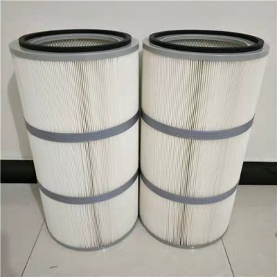 粉尘过滤聚酯纤维除尘器滤筒350*800
