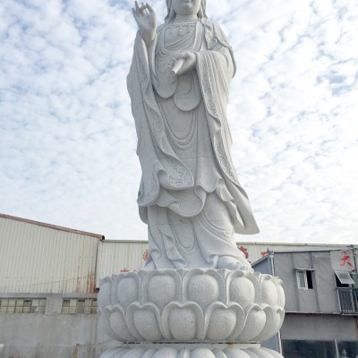 唐代石雕佛像鉴定方法 观音雕刻图片 圆雕浮雕线雕抛光等工艺