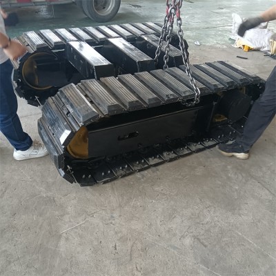 钢板履带总成  液压挖机底盘  液压链轨车履带底盘
