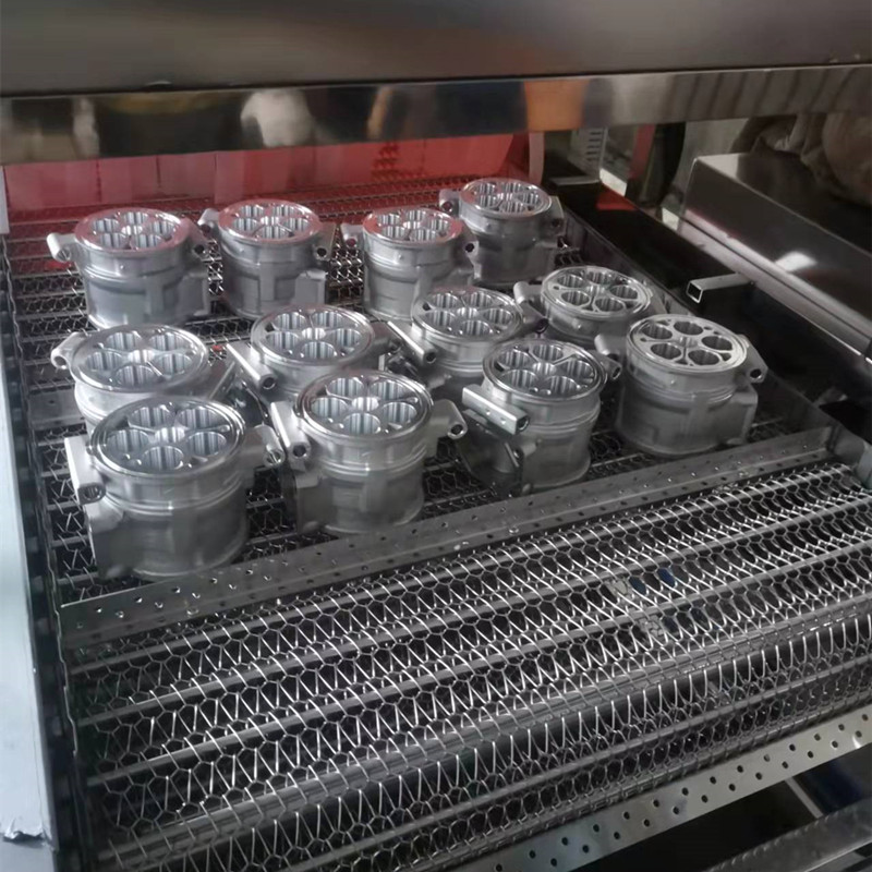 通过式超声波清洗烘干机 压铸铝除粉尘清洗线