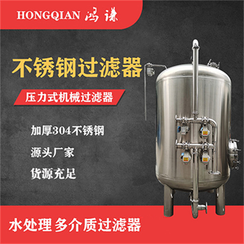 宜宾市鸿谦多介质过滤器不锈钢过滤器以质取胜图非标来