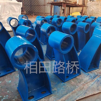 铸铁桥梁护栏支架 防撞护栏支撑架 立柱扶手支架