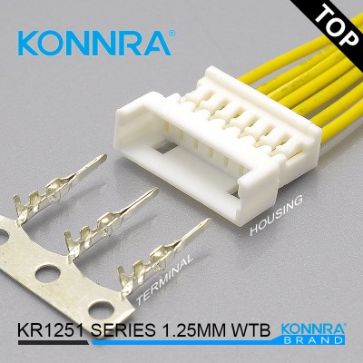 MX1.25空接 单排线对板汽车配件连接件莫仕汽车连接器