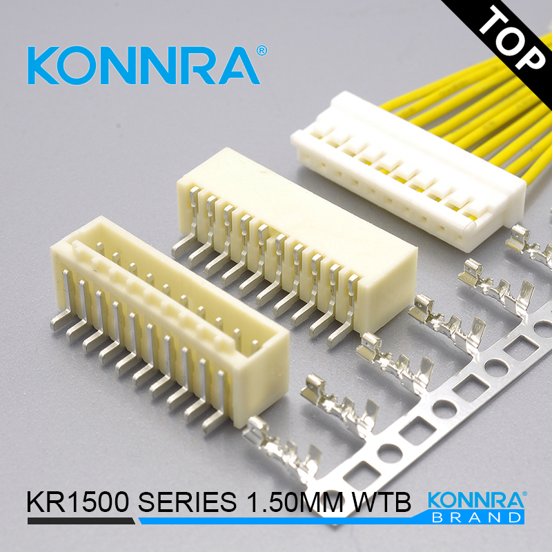 KR1500SMT单排无扣防水手表仿莫仕MX汽车线束连接器