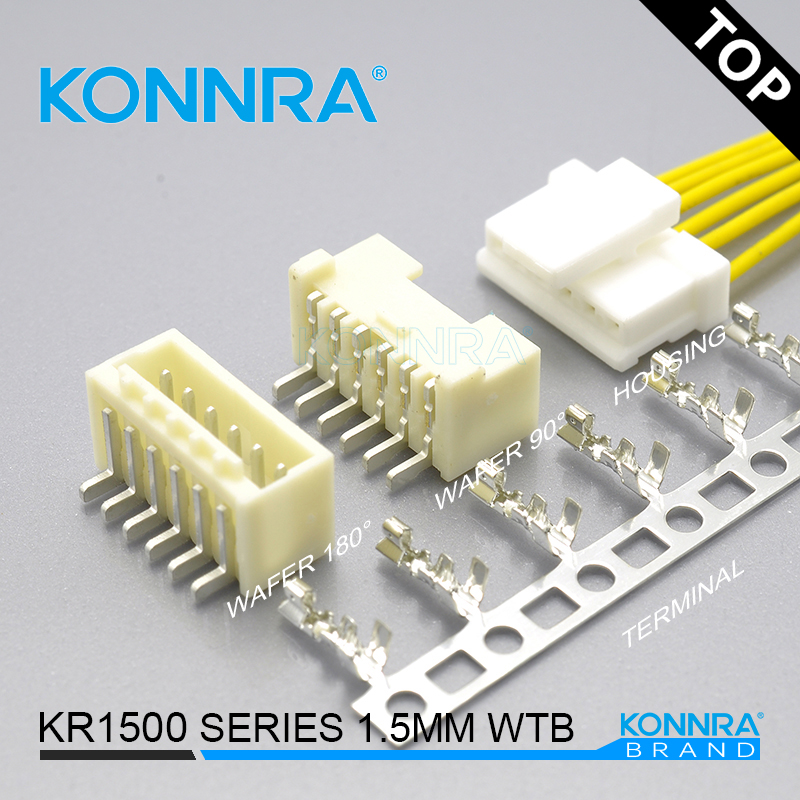 MX1.5连接器立式胶壳SMT高压线束1.5mm莫仕接插件