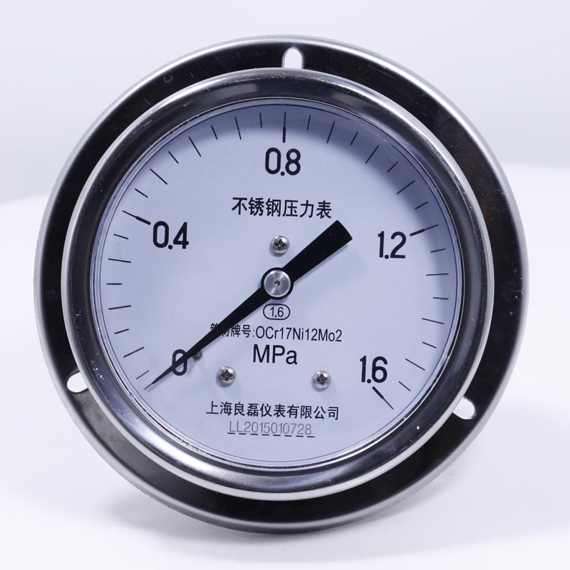 厂家供应Y60-B-F 全不锈钢压力表