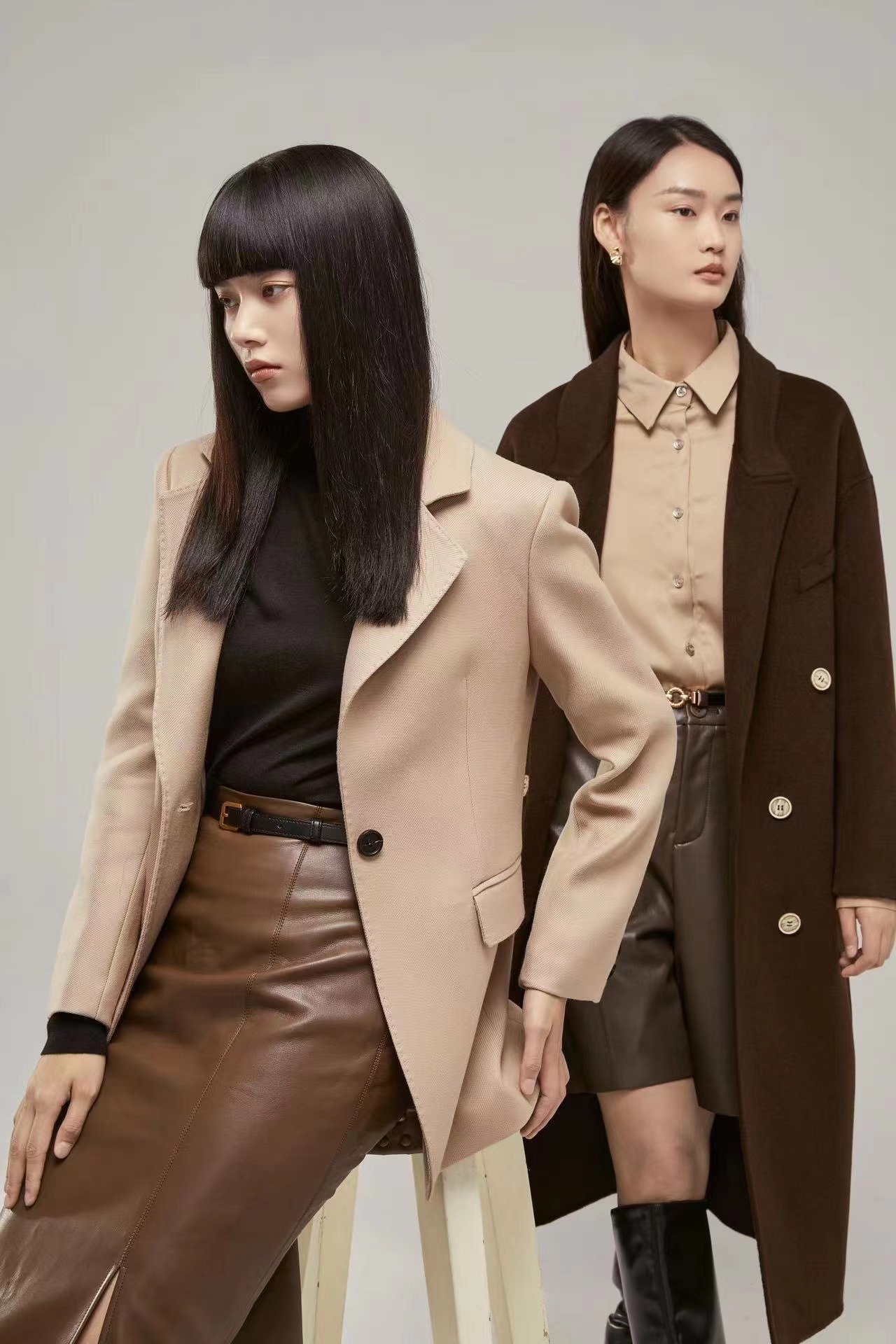 【MasiliEr】精纺外套女装短款上衣 女装折扣店批发货源