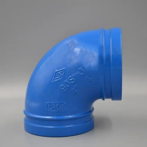 迈克给水管件 蓝色沟槽管件