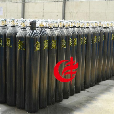成丰气体供应液氮氮气高纯氮气5n/食品级氮气黑色钢瓶