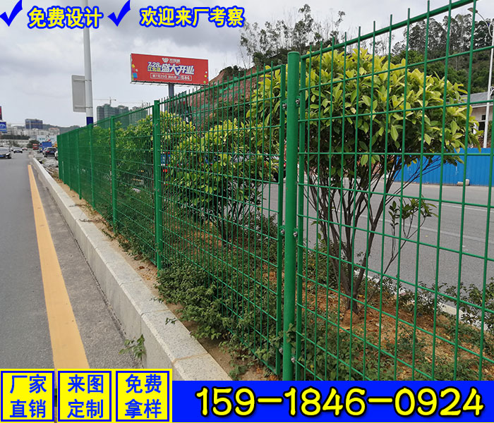花都厂区围墙护栏网 定做60*60网孔绿化带围栏网