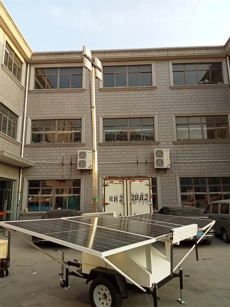 移动式太阳能灯塔 LED应急照明装置 自发电升降工作灯