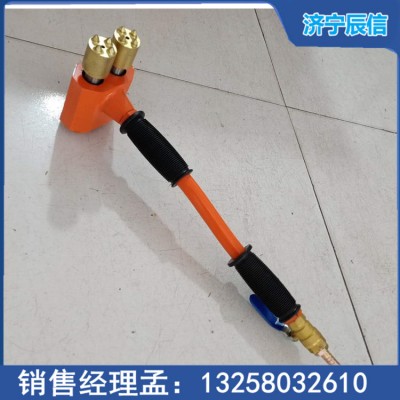 路面桥粱墙面冲击式三头凿毛机混凝土气动多头拉毛机
