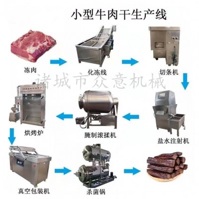 牛肉干整套加工设备牦牛肉干加工机械设备油炸牛肉干生产线设备