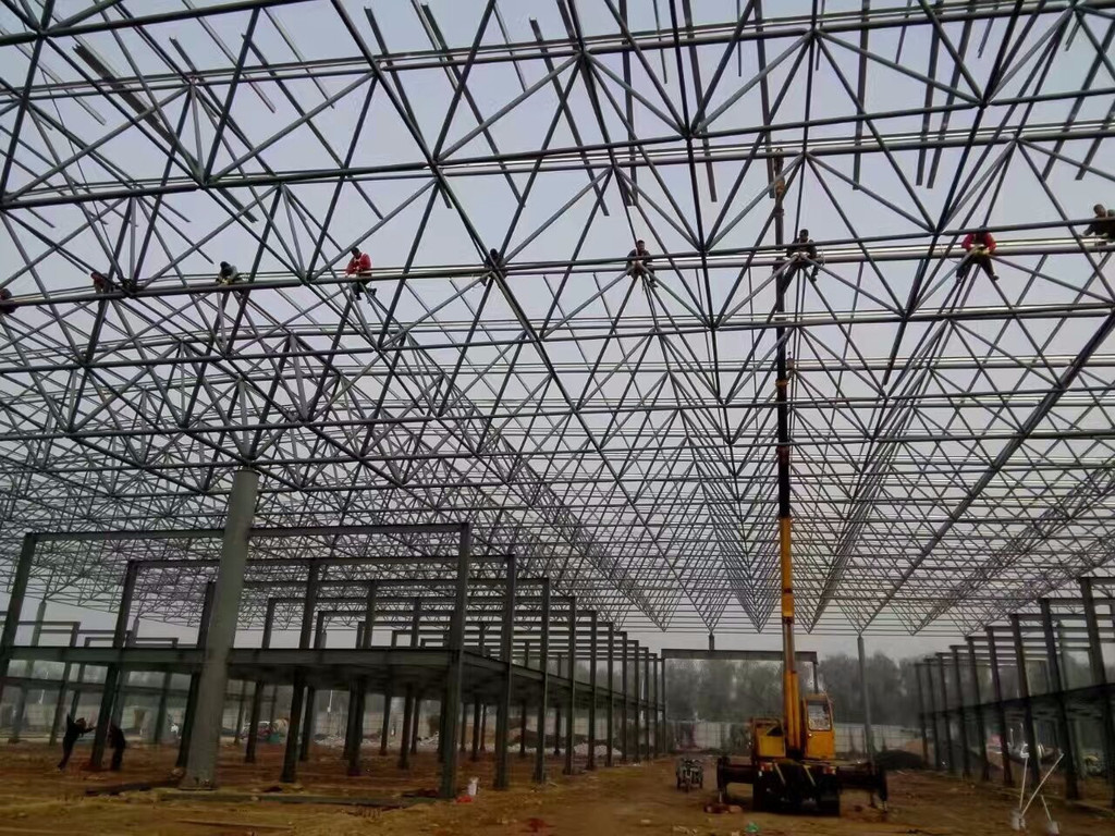 山东枣庄建盛网架公司-枣庄网架加工厂-枣庄螺栓球网架公司