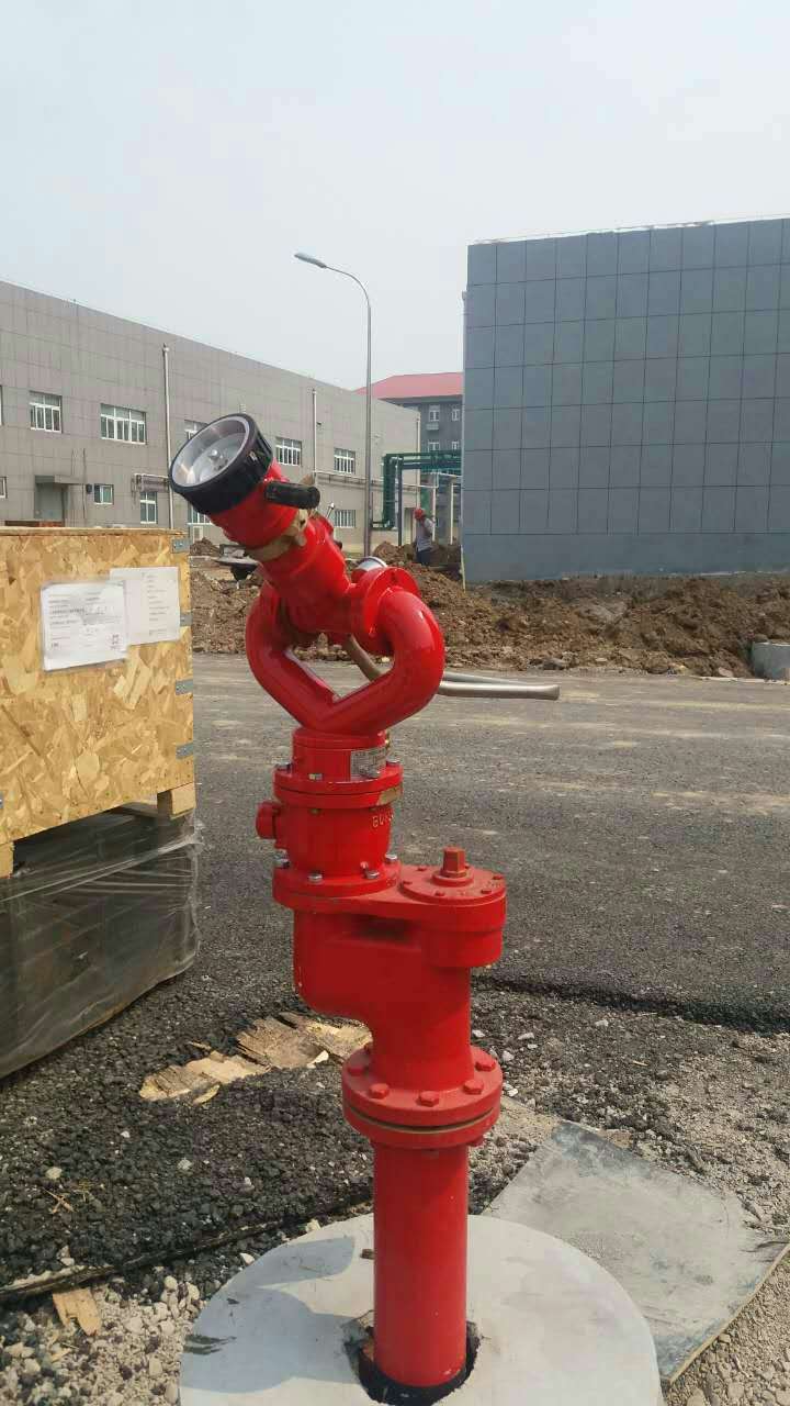 手动固定式消防水炮 流量可调消防炮