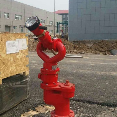 手动固定式消防水炮 流量可调消防炮